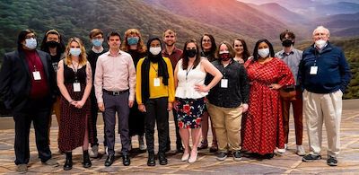 group of students, some with masks